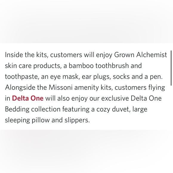 BRAND NEW, NEVER BEEN OPENED MISSONI AMENITY KIT - Picture 6 of 7